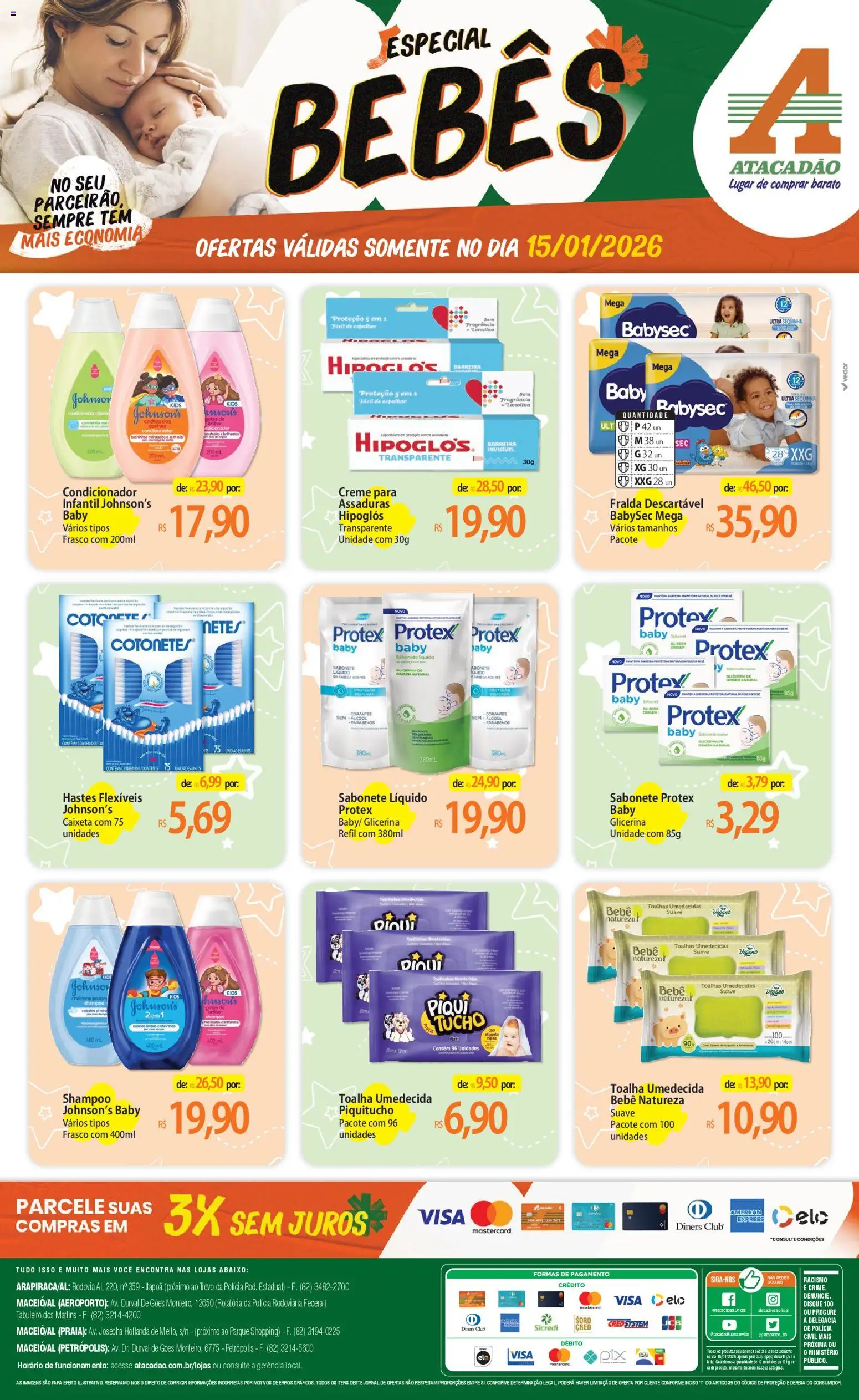 Pré-Visualização do folheto "Ofertas - AL" da loja Atacadão válido a partir de 15/01/2026