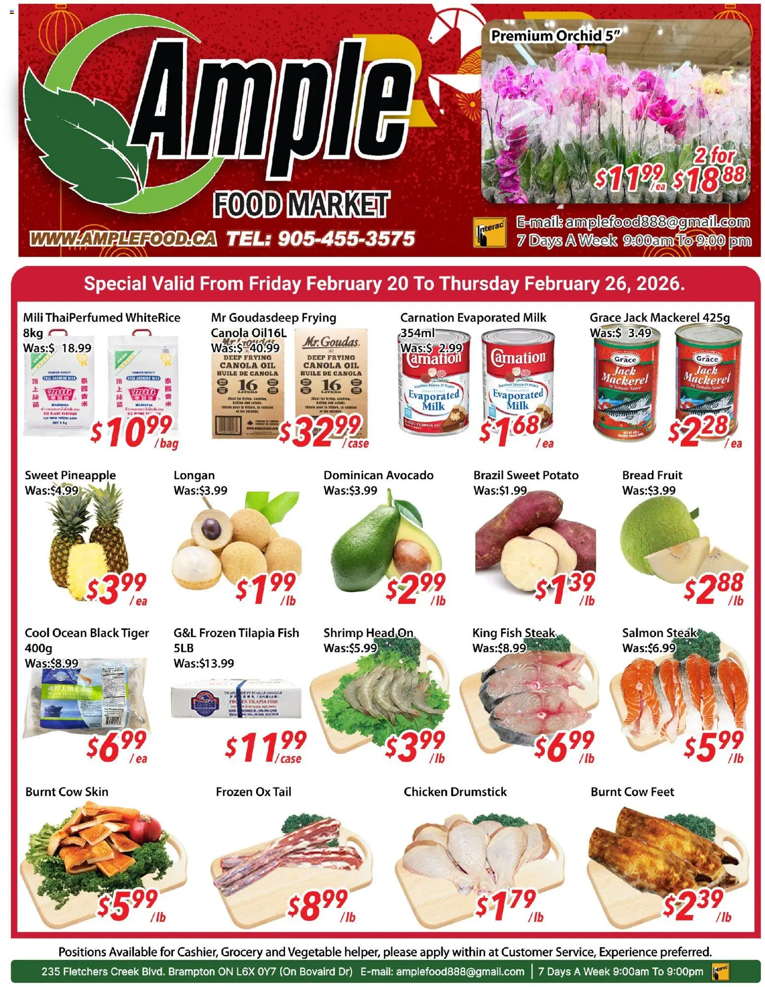 Preview of leaflet Weekly flyer Brampton from shop Ample Food Market is valid from Feb 20, 2026