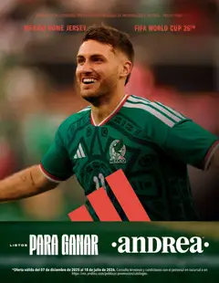 Vista previa las ofertas de la tienda Andrea - Catálogo Lo mejor del Mundial desde el 07/12/2025 