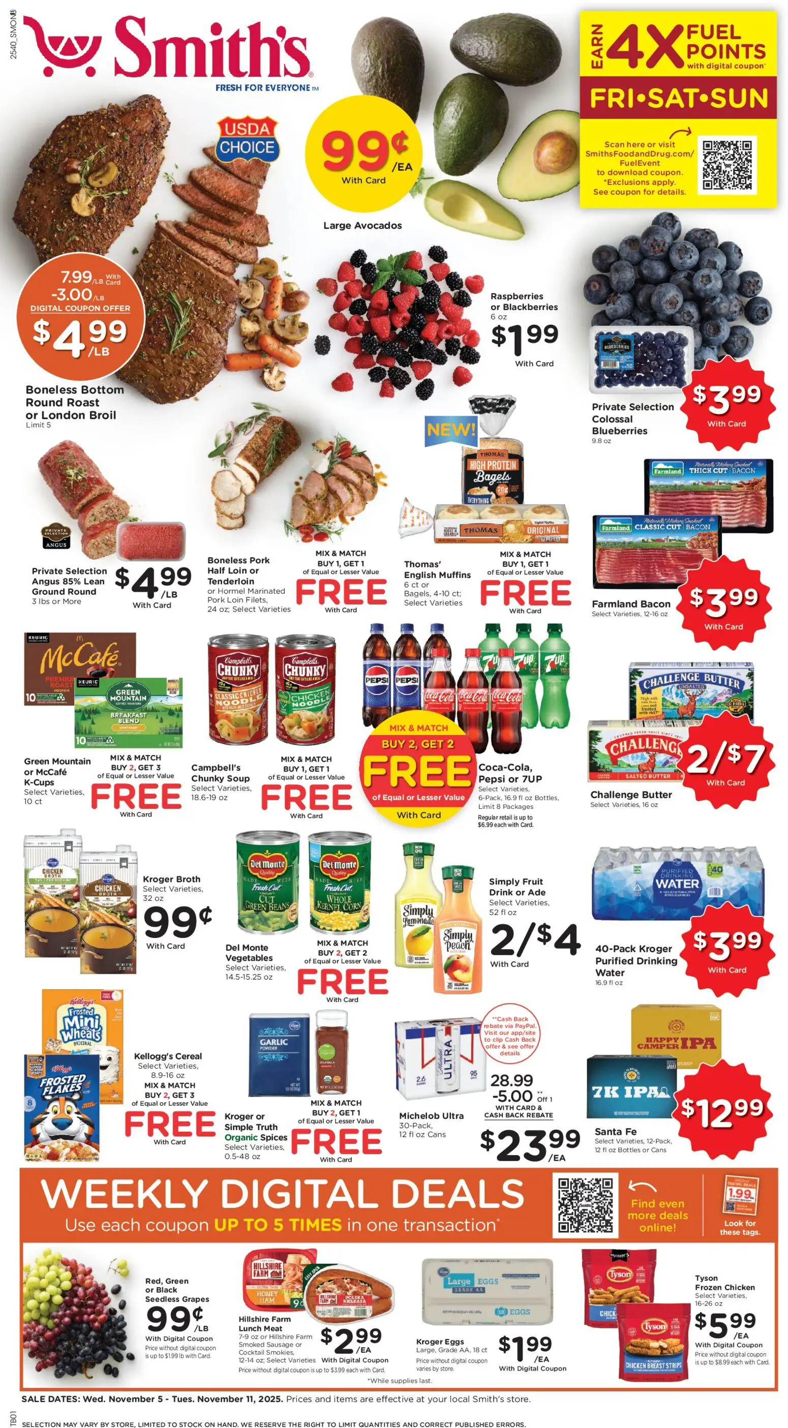 Ad Preview of Smith's Weekly Ad - NM from 11/05/2025
