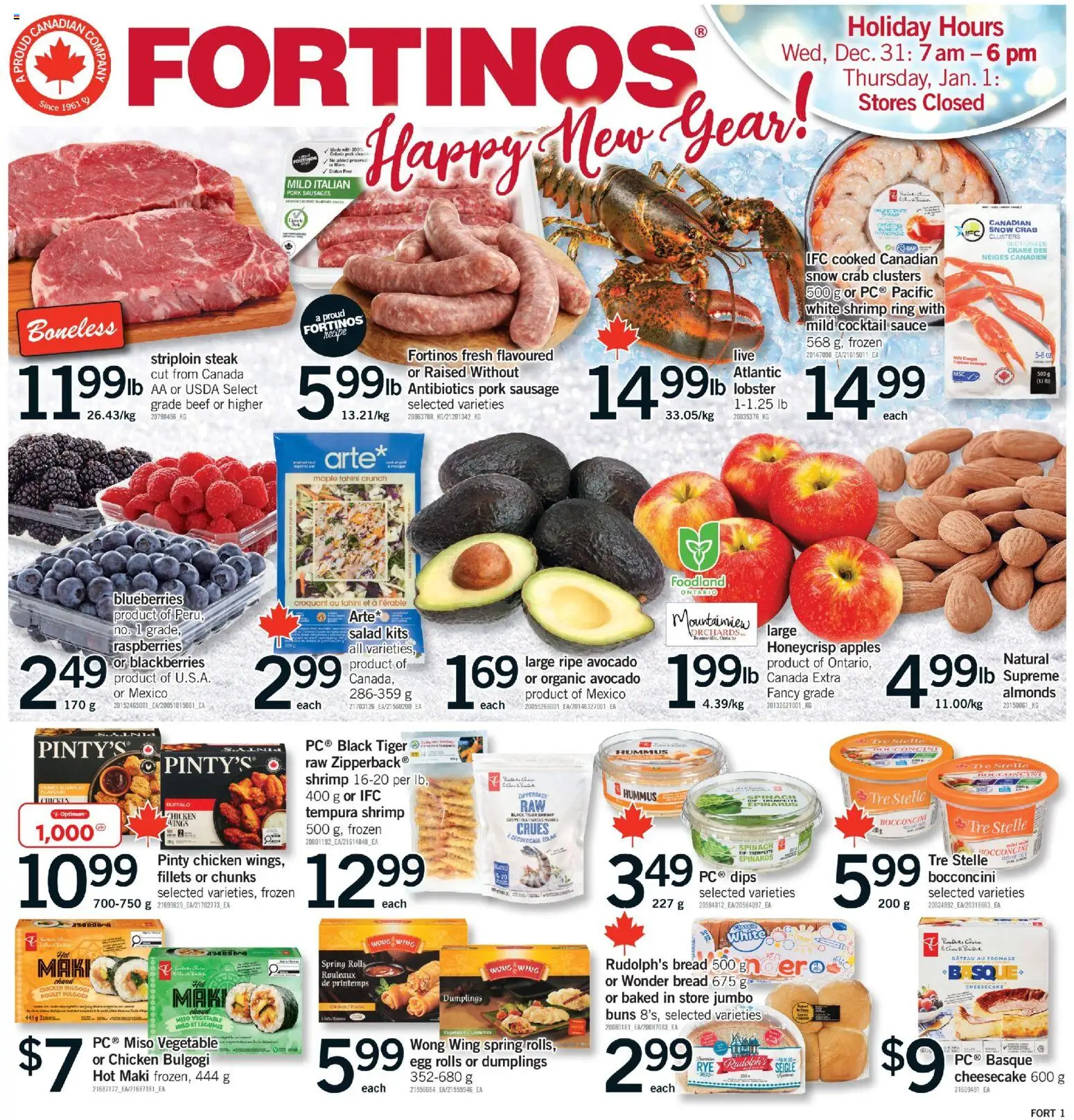 Preview of leaflet Burlington from shop Fortinos is valid from Dec 27, 2025