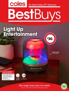 Preview of catalogue Best Buys - Light Up Entertainment from shop Coles valid 27/02/2026