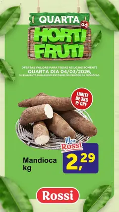 Pré-Visualização do folheto "Rossi Supermercados - Ofertas da semana" da loja Rossi Supermercados válido a partir de 04/03/2026