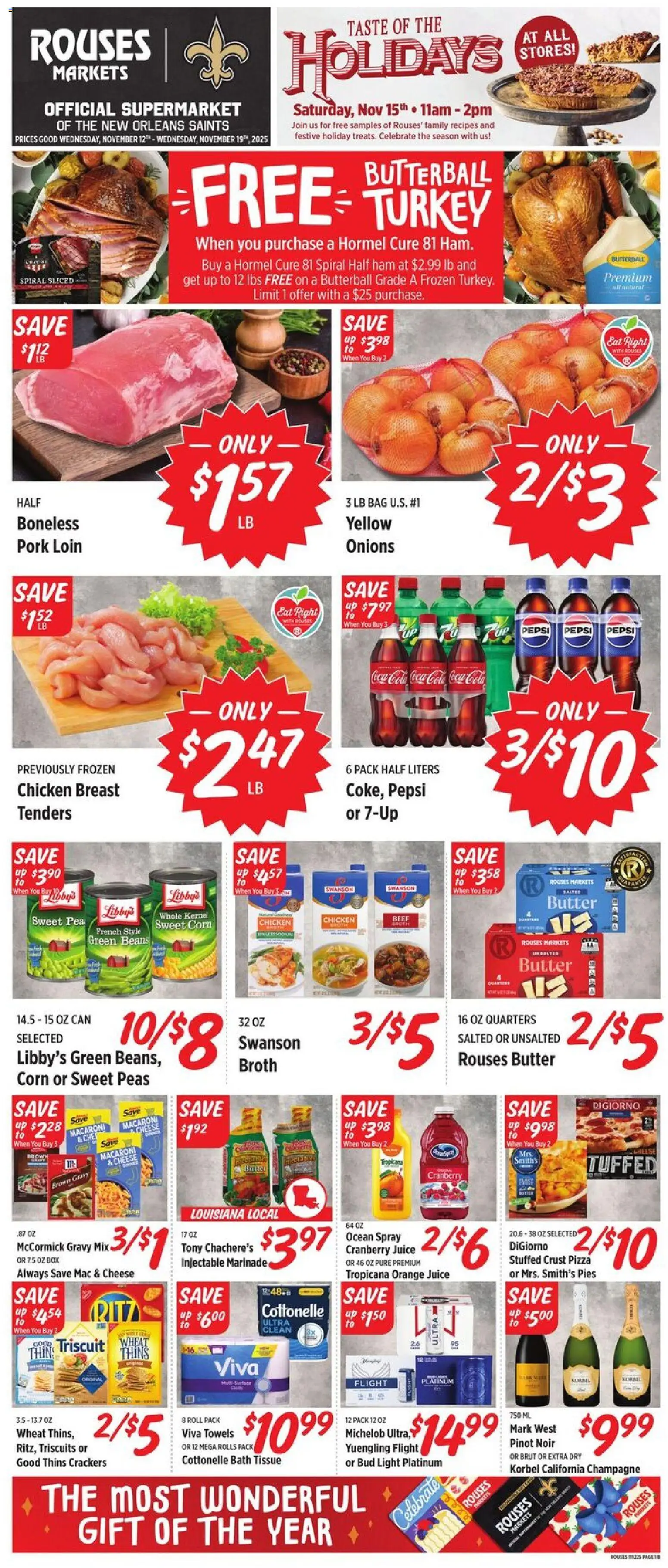 Ad Preview of Rouses Weekly Ad - LA from 11/12/2025