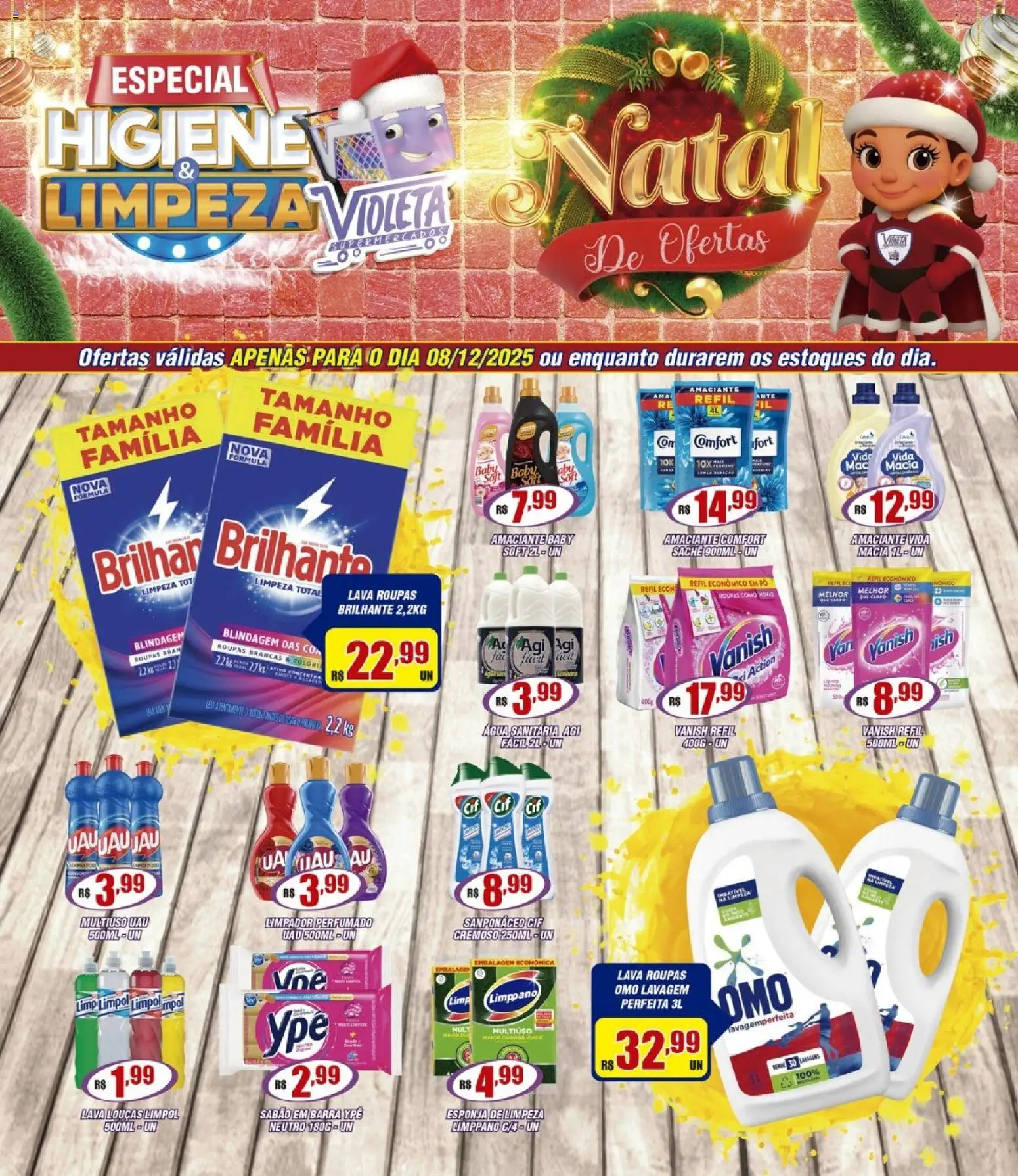 Pré-Visualização do folheto "Ofertas da semana" da loja Violeta Supermercados válido a partir de 08/12/2025