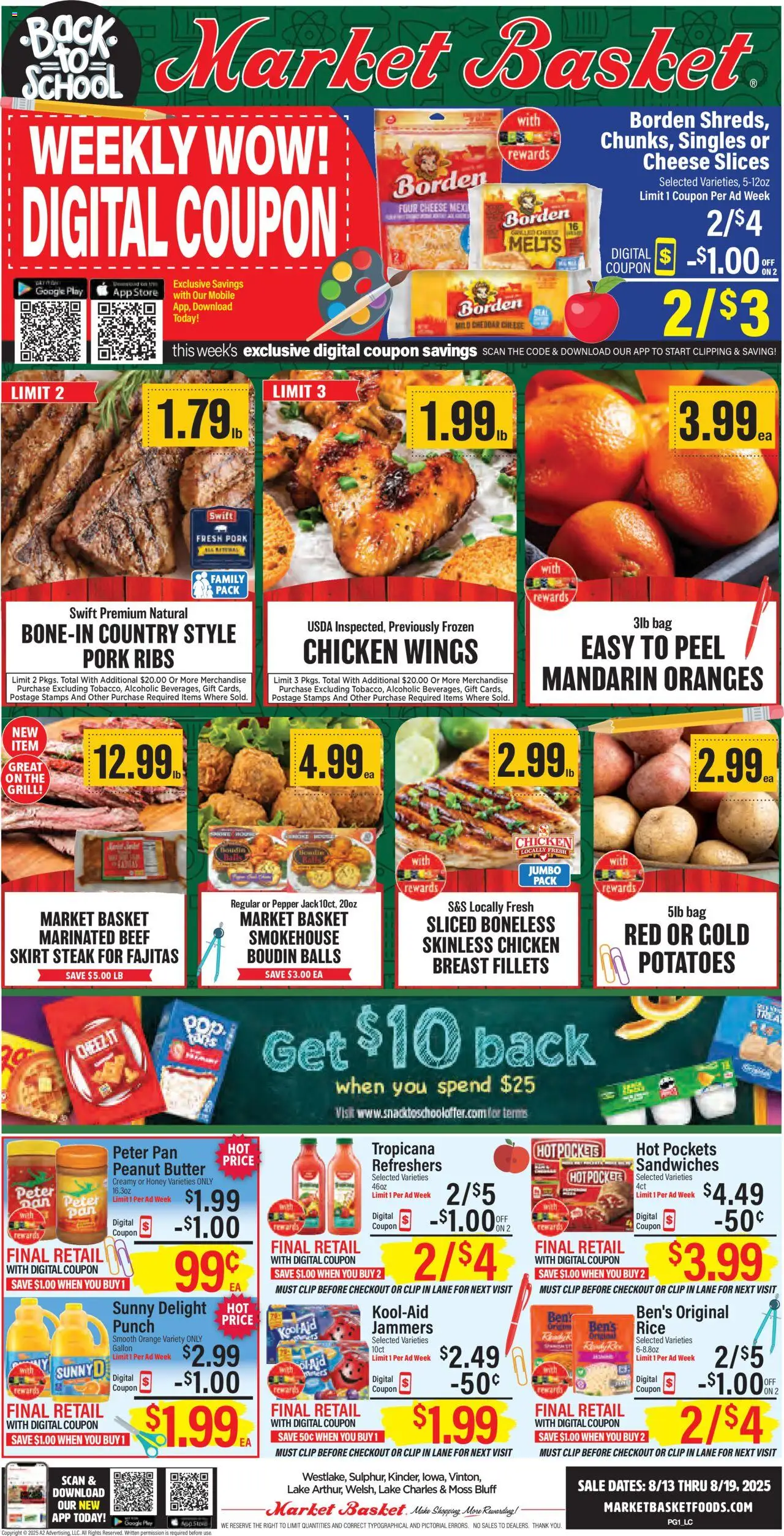 Market Basket Lake Charles from 08/13/2025 - Flyer - Page number 1