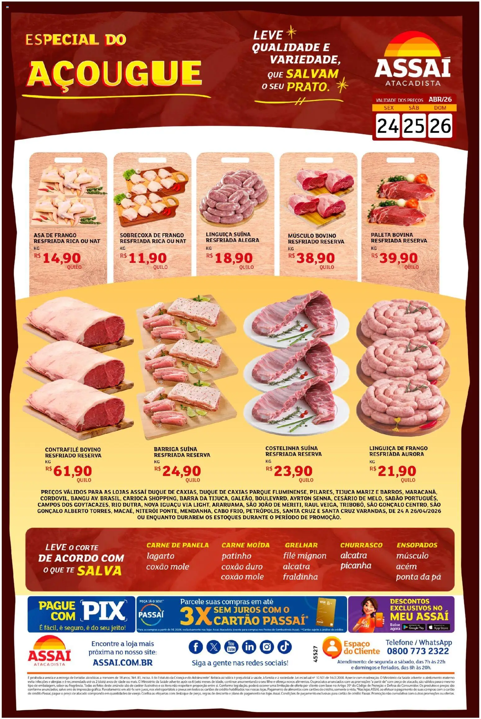 Pré-Visualização do folheto "Assaí Atacadista ofertas - RJ" da loja Assaí Atacadista válido a partir de 24/04/2026