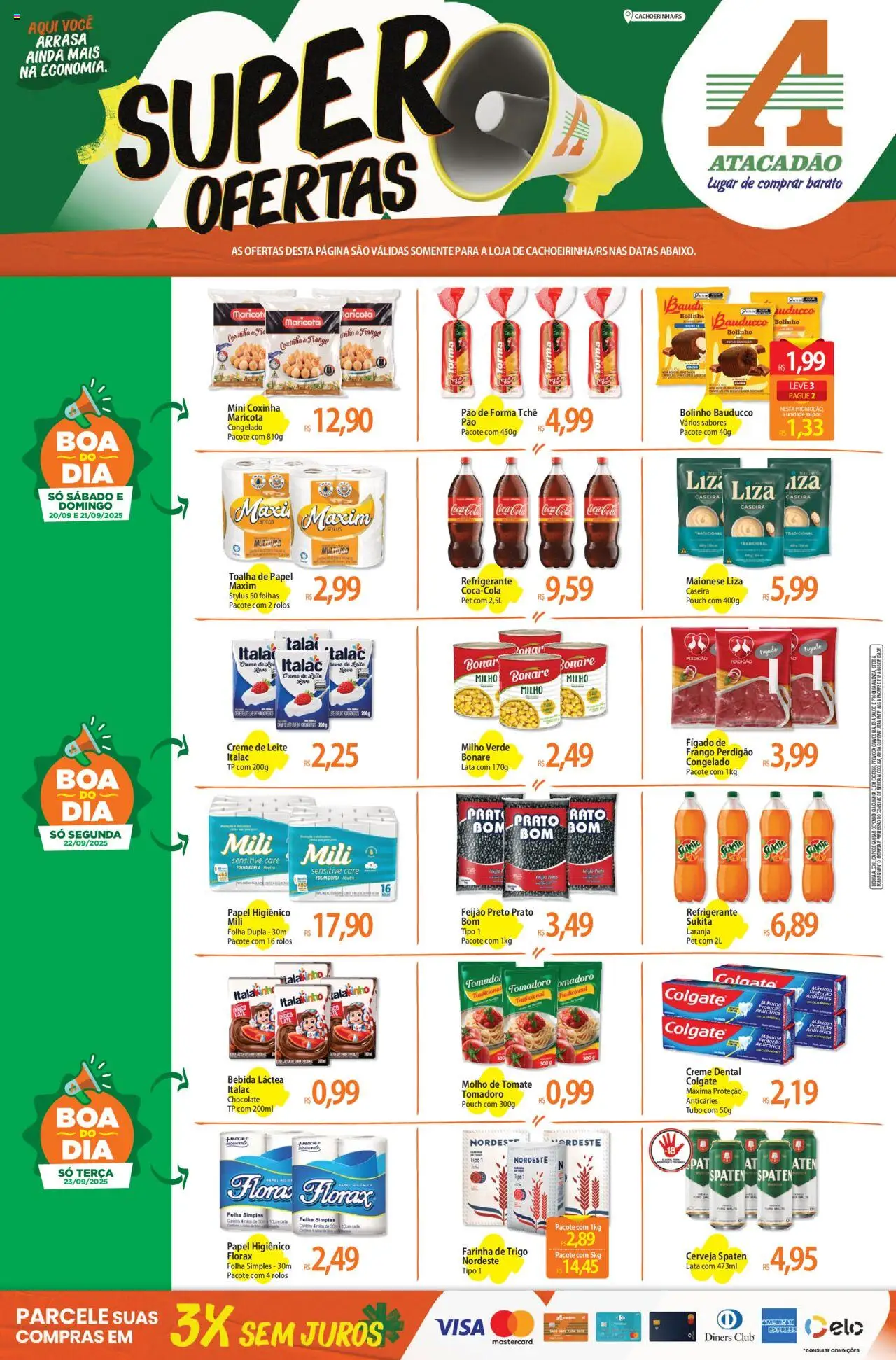 Atacadão folheto "Ofertas - RS" válido a partir de 20/09/2025 - número de página 1