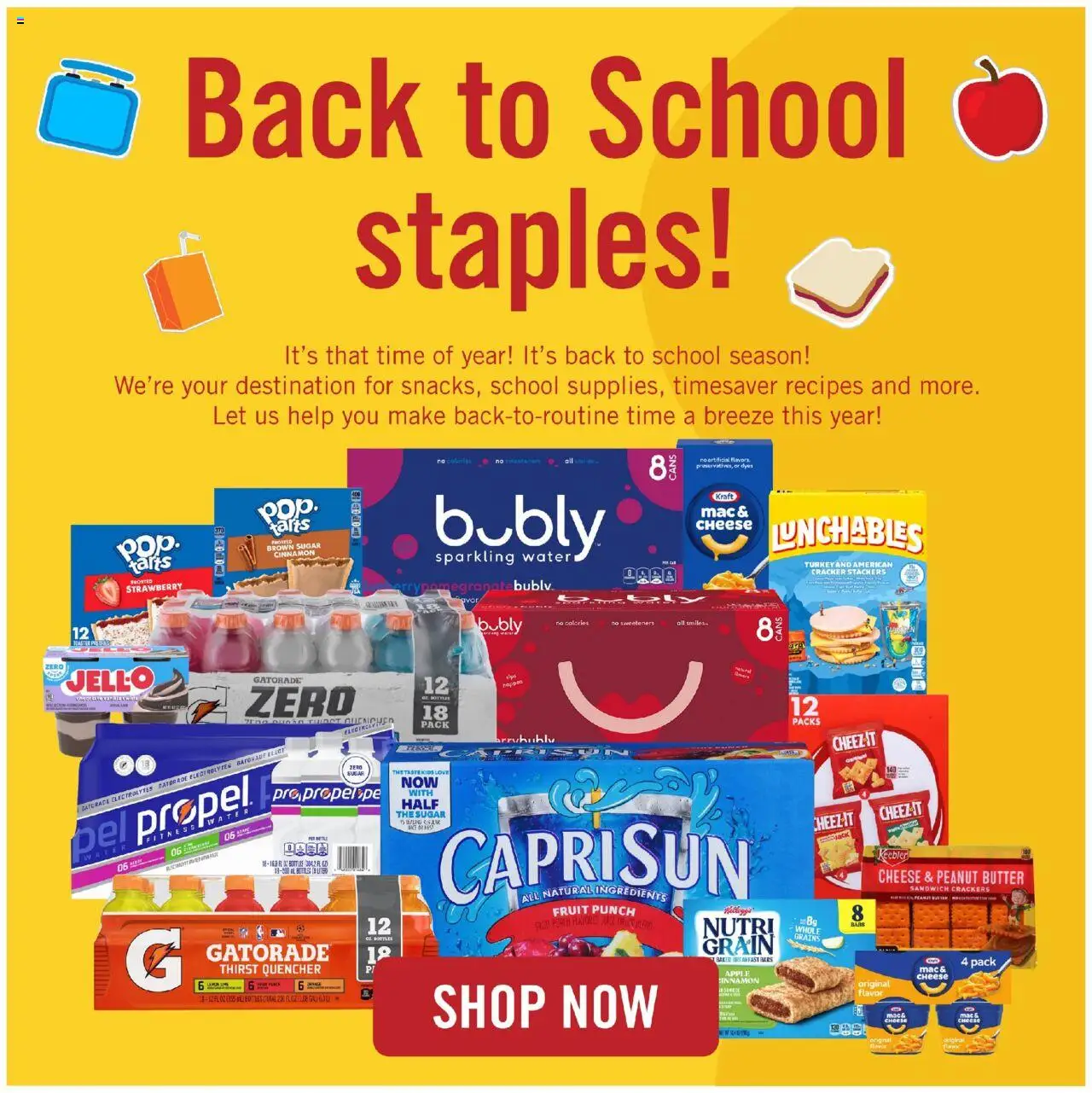Price Chopper Back to School from 08/24/2025 - Flyer - Page number 1
