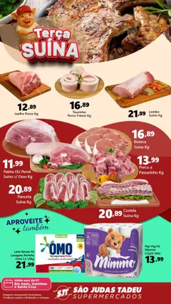 Pré-Visualização do folheto "Ofertas Terça Suína" da loja São Judas Tadeu válido a partir de 29/07/2025