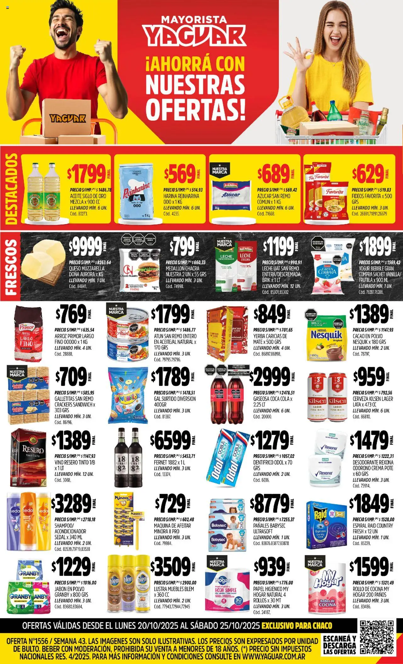 Yaguar Chaco del 20/10/2025 Online