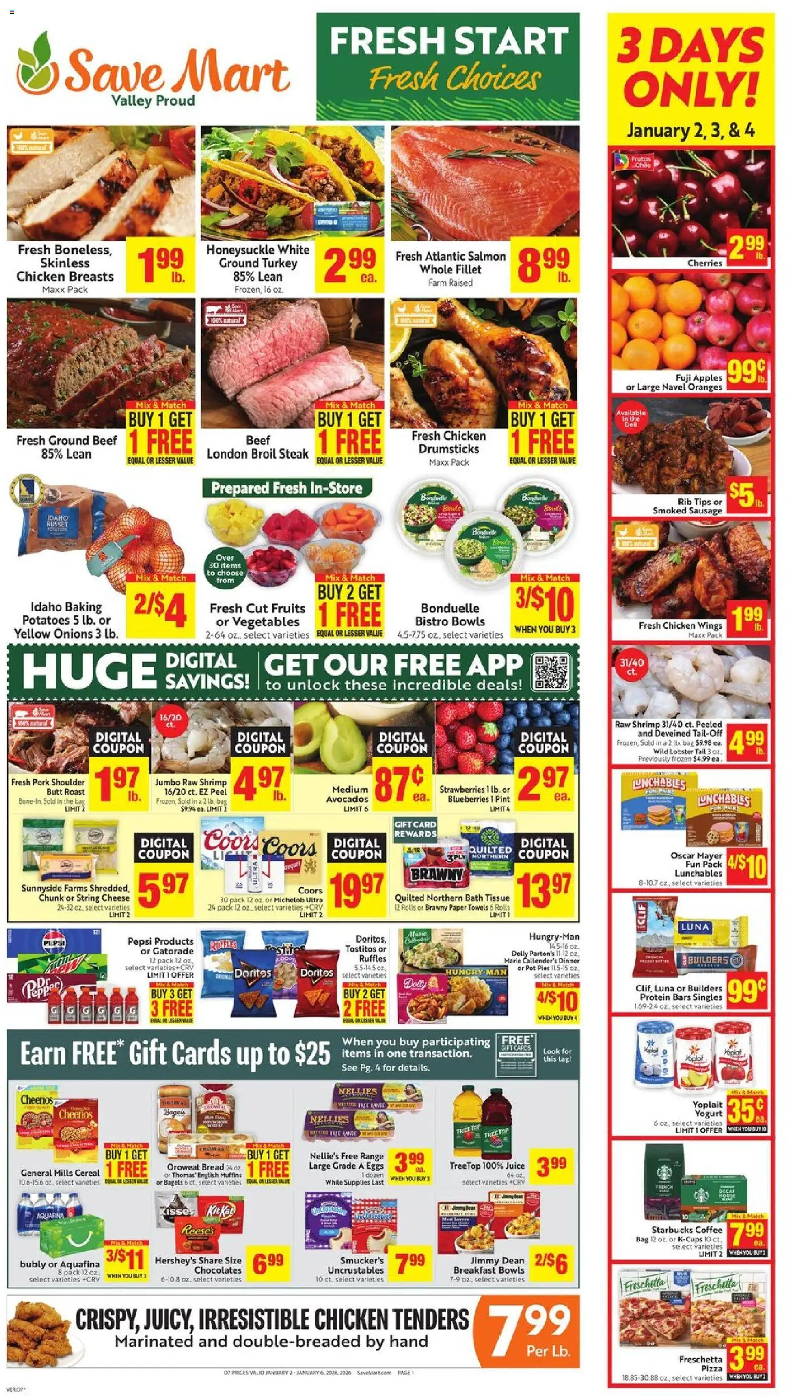 Ad Preview of Save Mart Weekly Ad from 01/02/2026