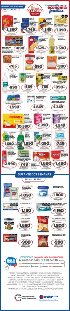 Vista previa del folleto de la tienda Cooperativa Obrera válido desde el 06/11/2025 | Página: 1