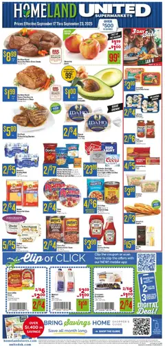 Ad Preview of Homeland Weekly Ad from 09/17/2025