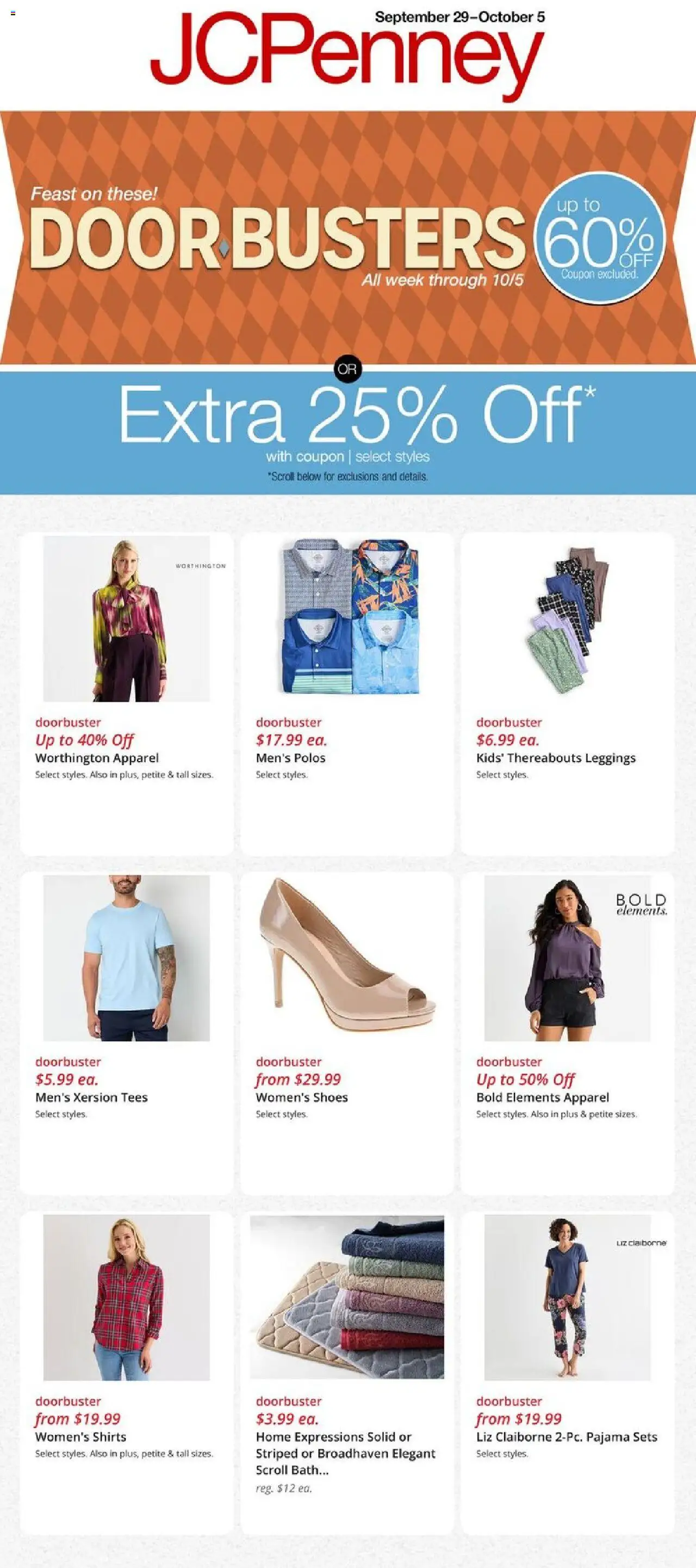 JCPenney Weekly Ad from 09/29/2025 - Flyer - Page number 1