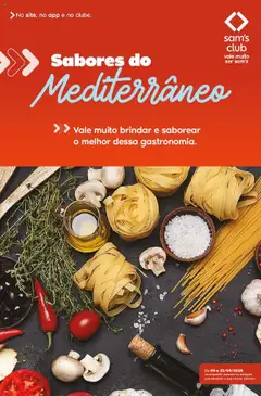 Pré-Visualização do folheto "Ofertas Sabores do Mediterrâneo" da loja Sam's Club válido a partir de 09/09/2025