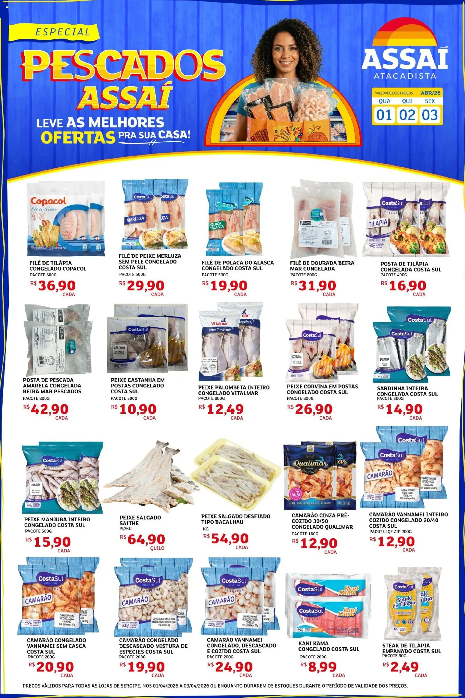 Pré-Visualização do folheto "Assaí Atacadista ofertas - SE" da loja Assaí Atacadista válido a partir de 01/04/2026