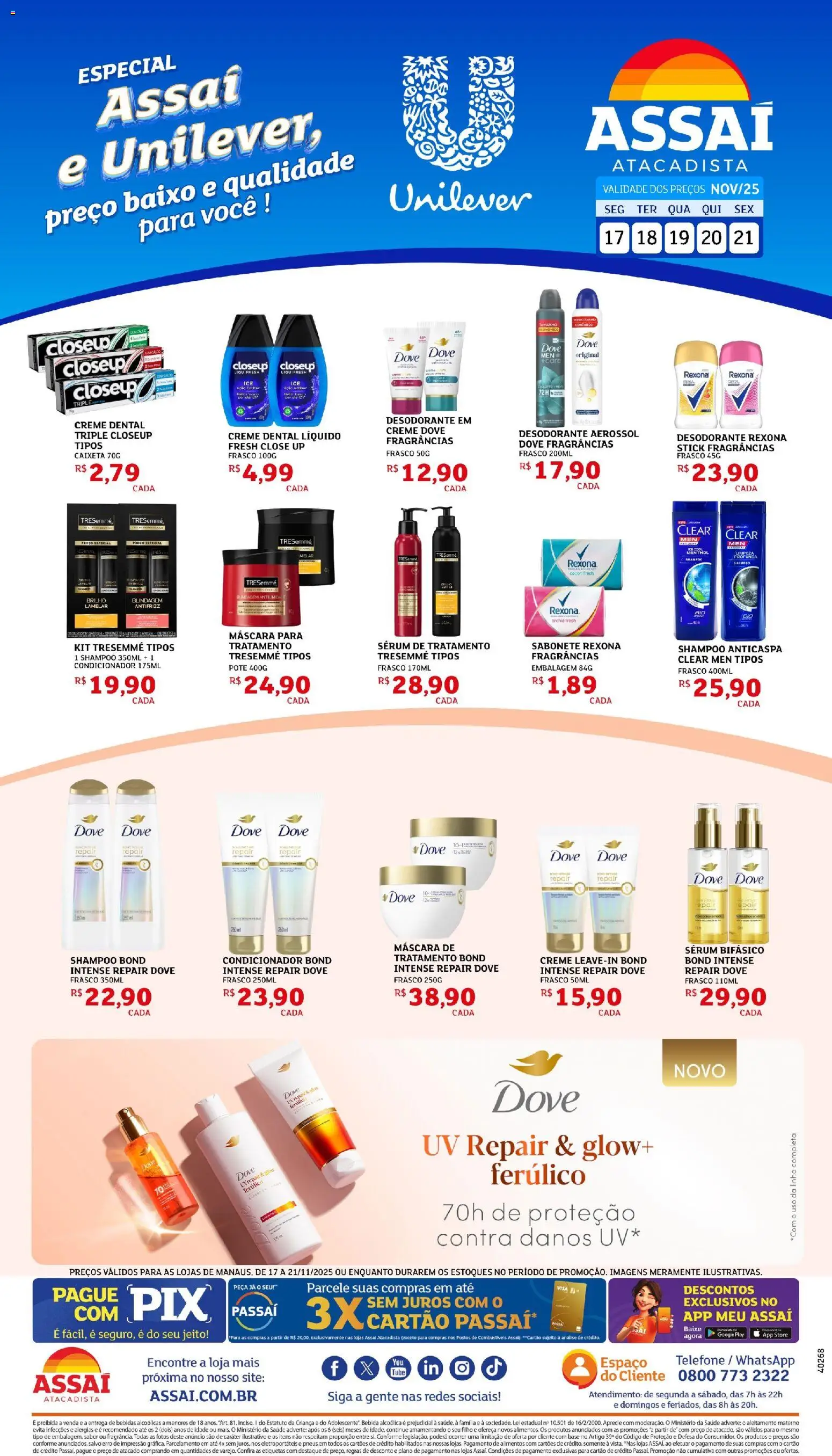 Pré-Visualização do folheto "Encarte - AM" da loja Assaí Atacadista válido a partir de 17/11/2025