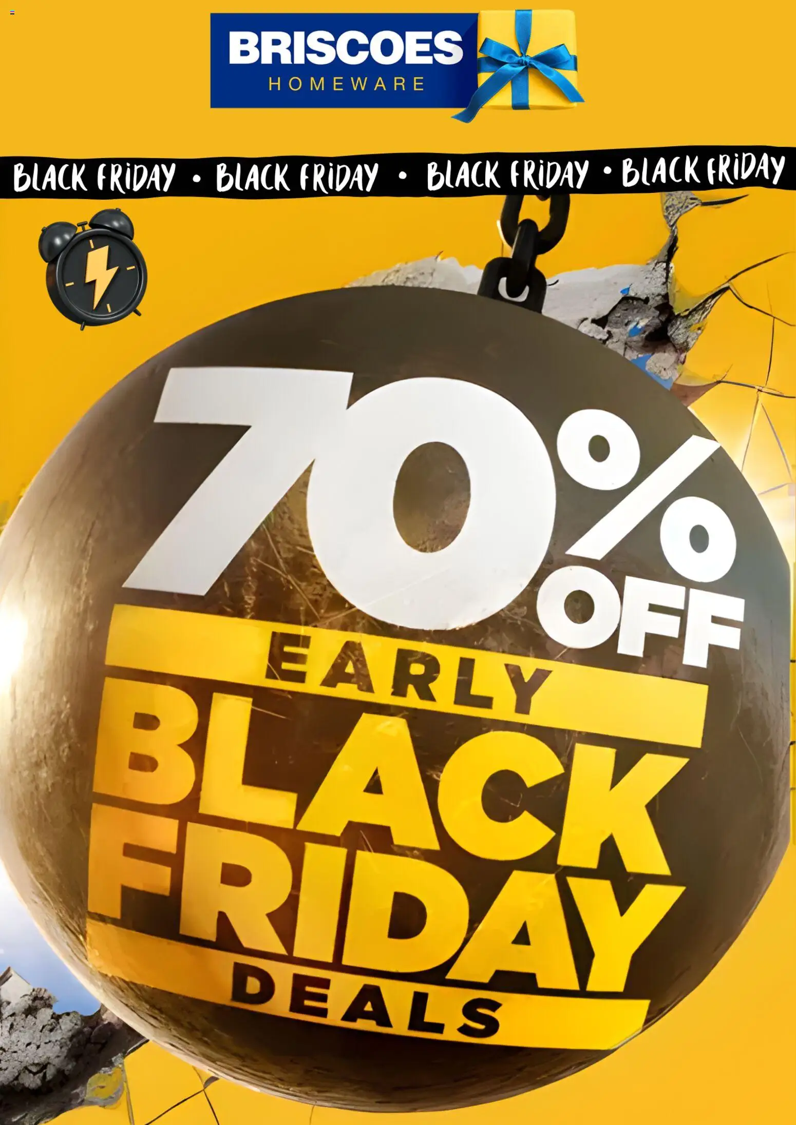 Preview of catalogue Black Friday from shop Briscoes valid 20 Nov 2025
