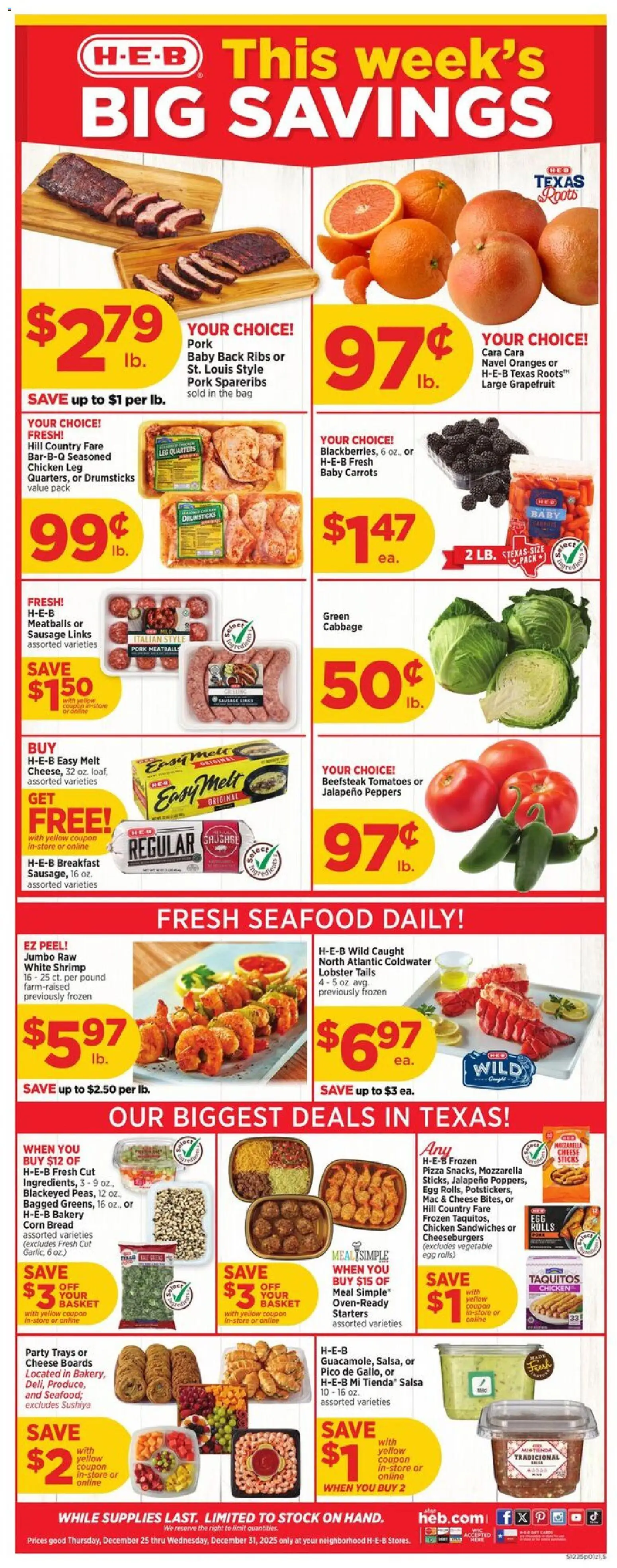 Ad Preview of H-E-B Weekly Ad from 12/25/2025