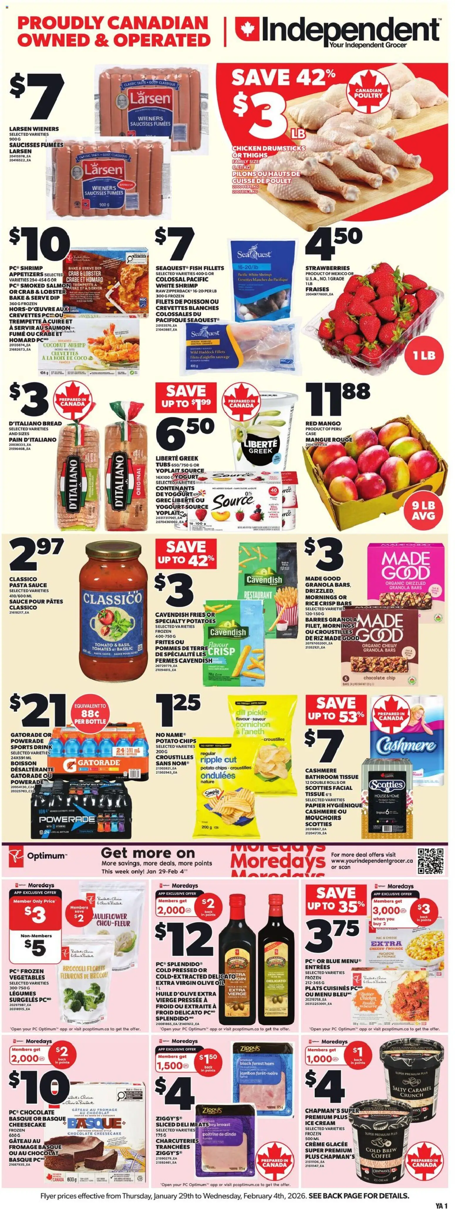 Preview of leaflet Weekly Flyer - NS from shop Independent Grocer is valid from Jan 29, 2026