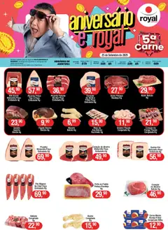 Pré-Visualização do folheto "Ofertas Carne" da loja Royal Supermercados válido a partir de 25/09/2025
