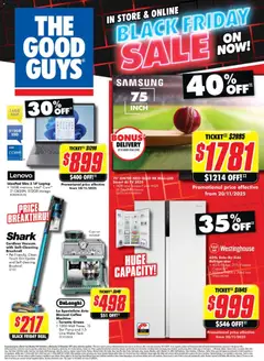 Preview of catalogue Black Friday Catalogue from shop The Good Guys valid 23/11/2025