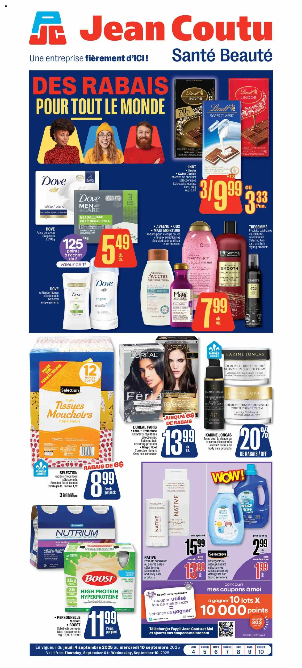 Jean Coutu flyer valid from Sep 04, 2025 - page number 1