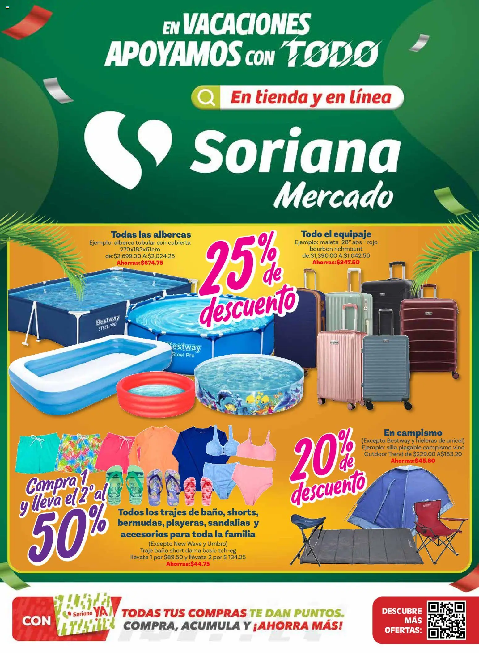Vista previa las ofertas de la tienda Soriana - Soriana En vacaciones apoyamos con todo - Mercado desde el 26/03/2026 