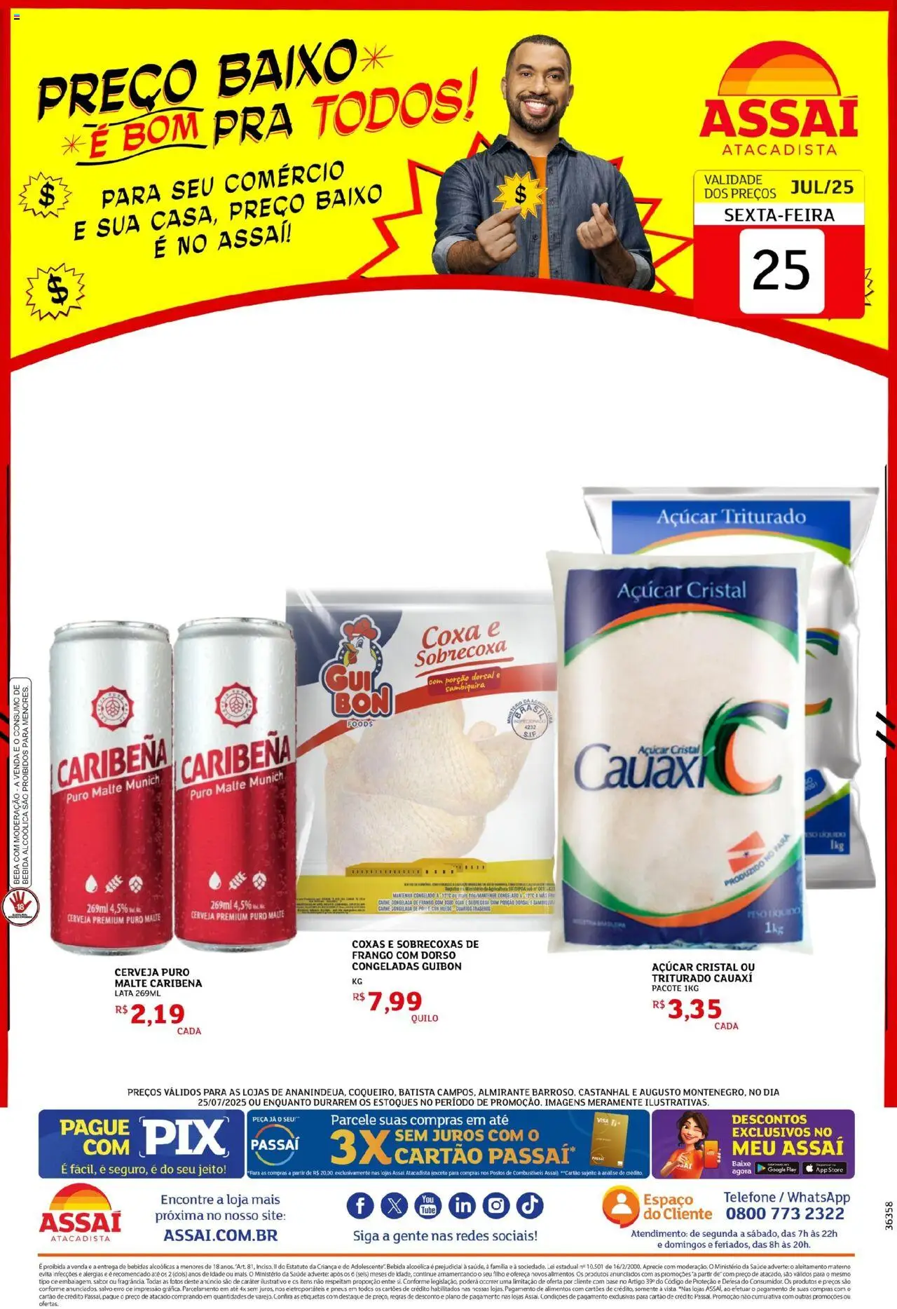 Assaí Atacadista folheto "Encarte - PA" válido a partir de 25/07/2025 - número de página 1