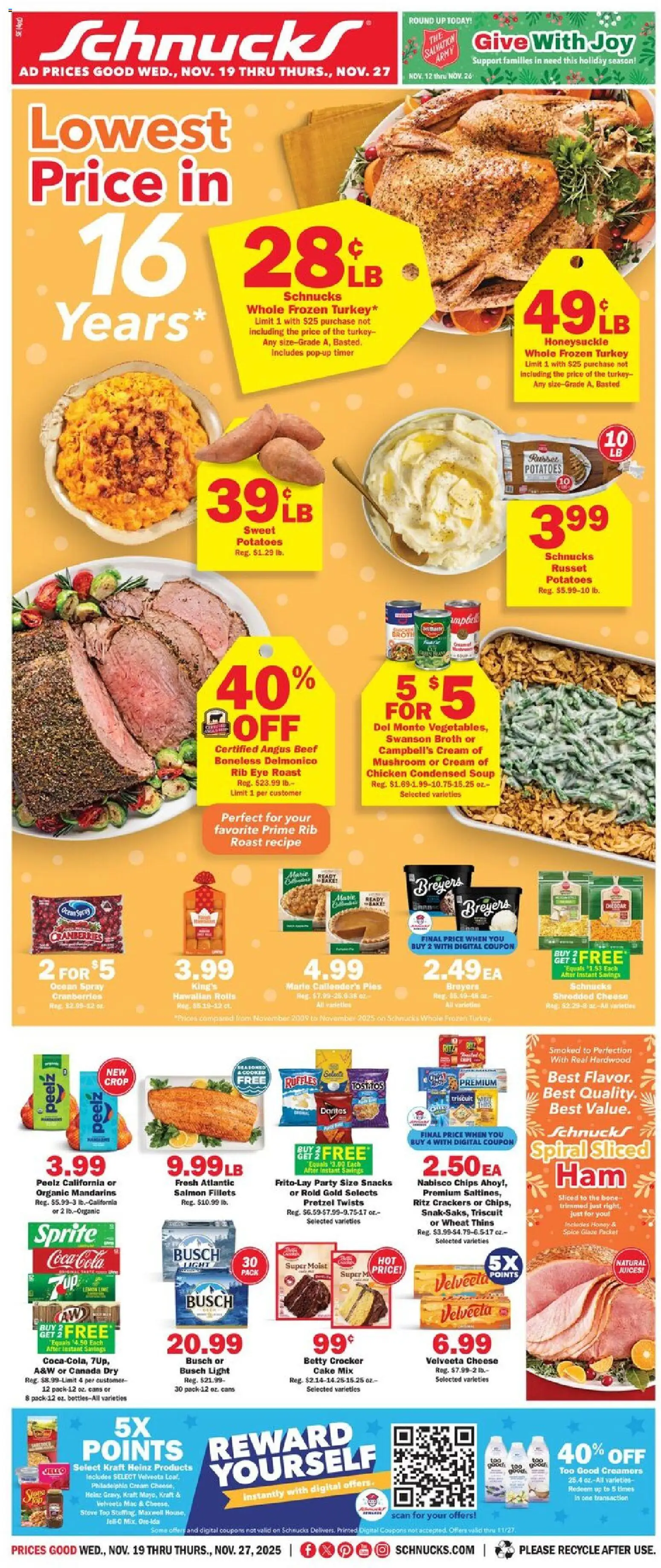 Ad Preview of Schnucks Weekly Print Ad - IN from 11/19/2025