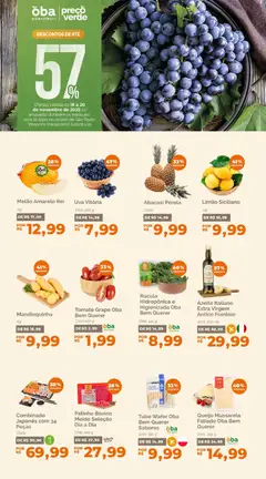 Pré-Visualização do folheto "Ofertas da semana" da loja Oba Hortifruti válido a partir de 18/11/2025 | Página: 1