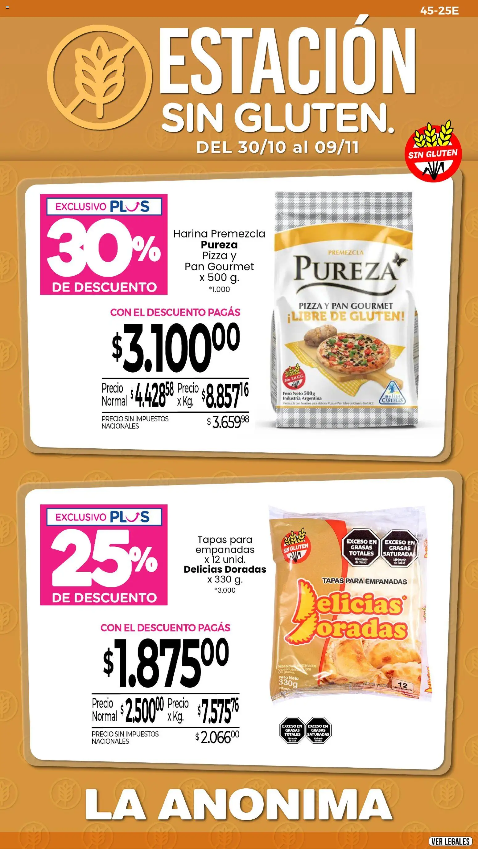 La Anonima catalogos-masivos - libre-gluten del 30/10/2025 Online
