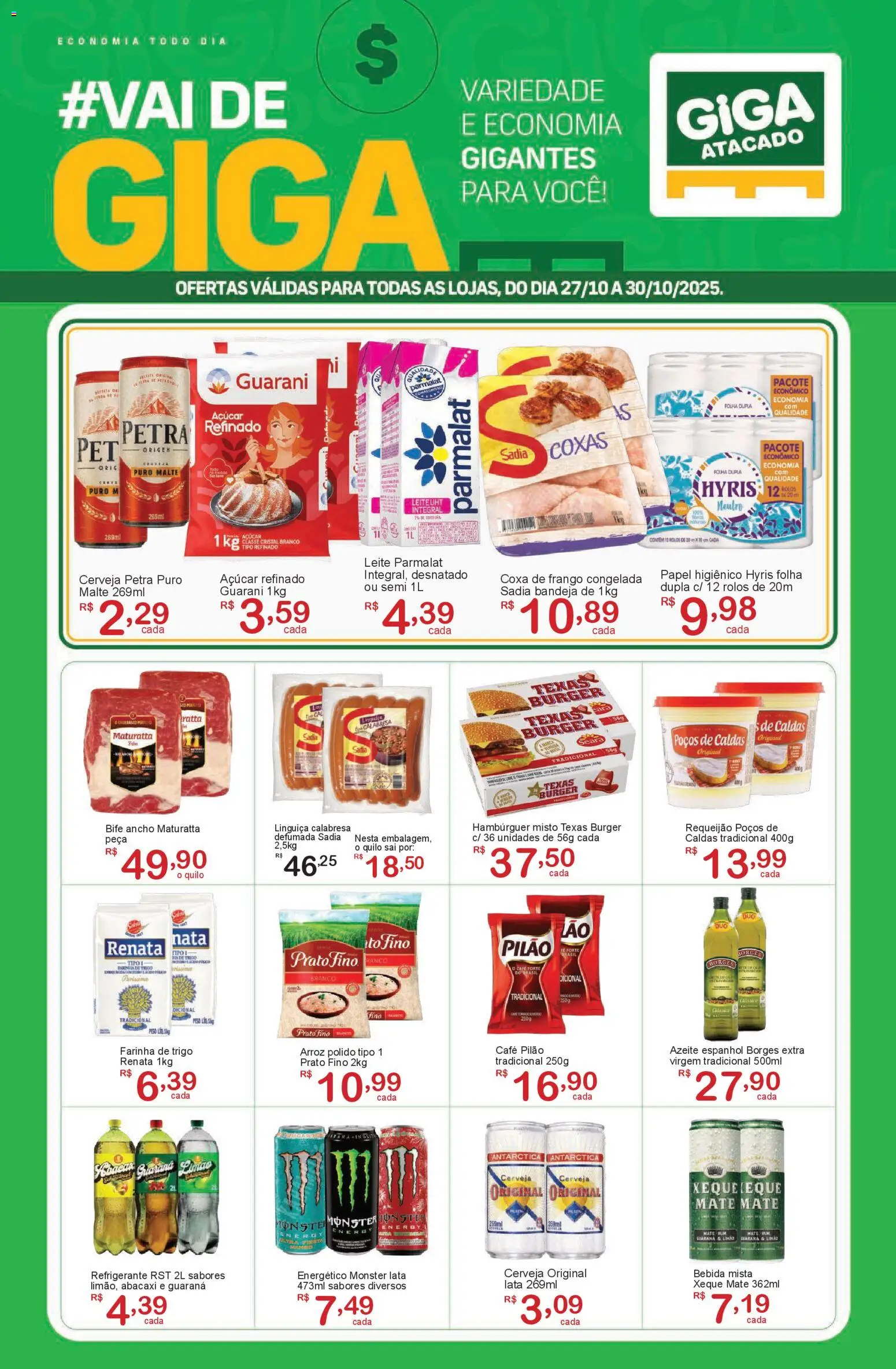 Pré-Visualização do folheto "Ofertas da semana" da loja GIGA Atacado válido a partir de 27/10/2025