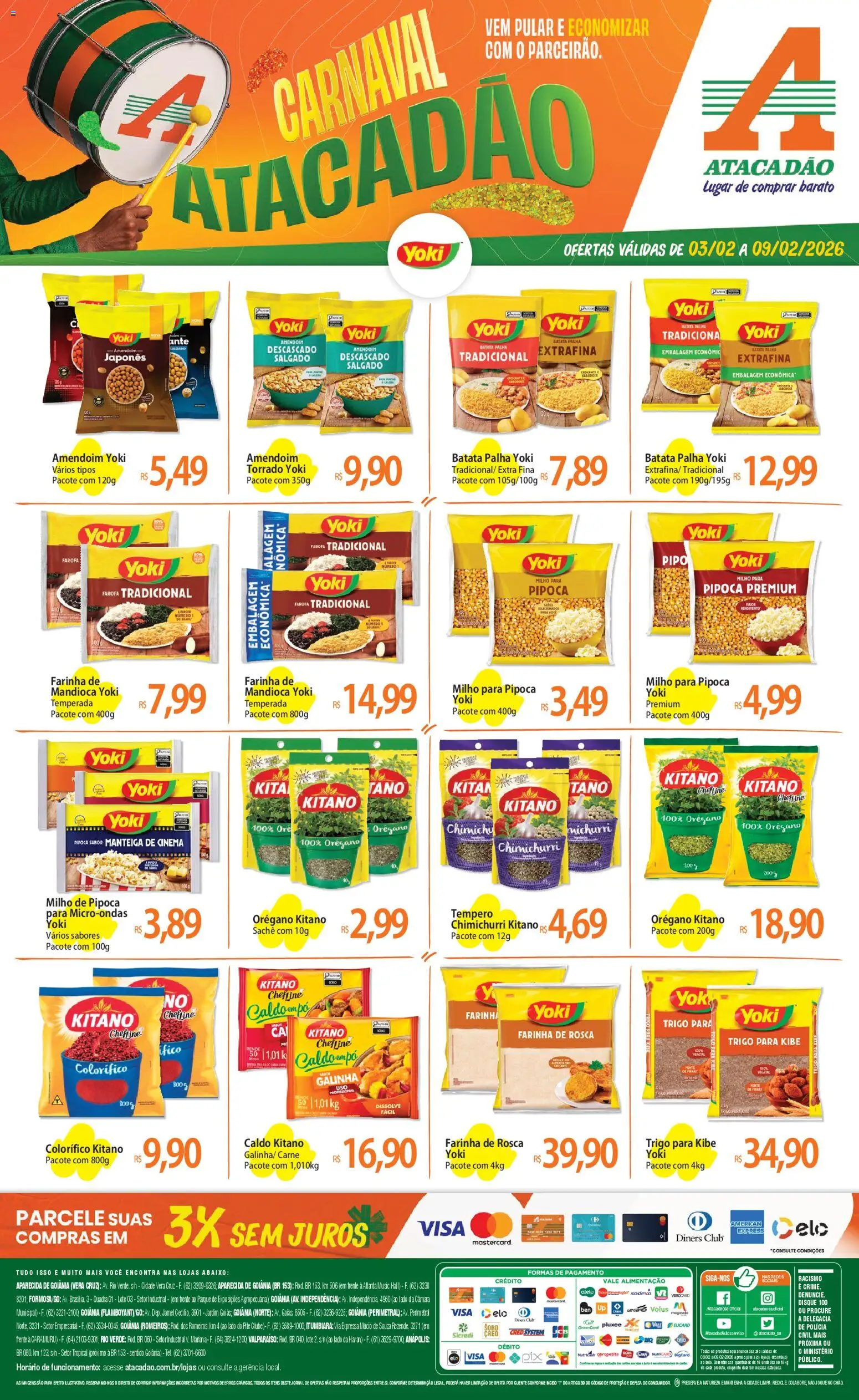 Pré-Visualização do folheto "Ofertas - GO" da loja Atacadão válido a partir de 03/02/2026