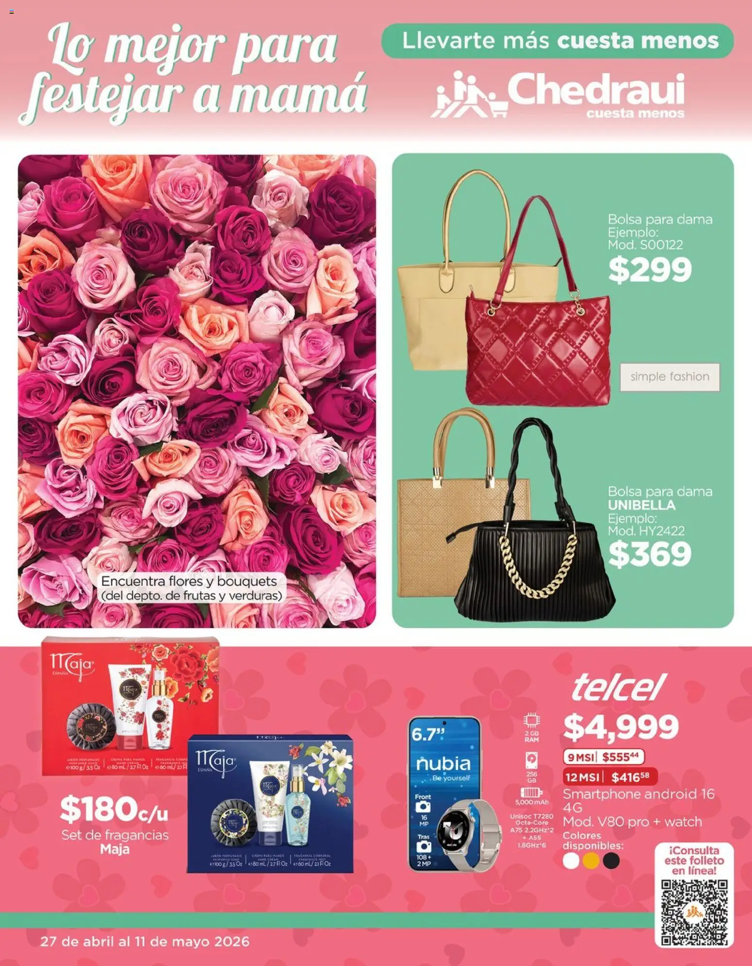 Vista previa las ofertas de la tienda Chedraui - Chedraui folleto Lo mejor para festejar a mamá desde el 27/04/2026 