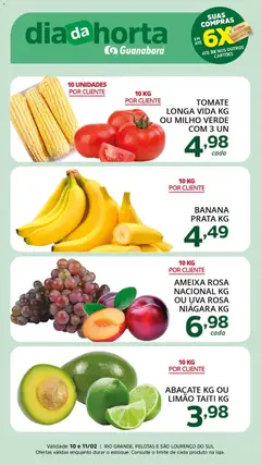 Pré-Visualização do folheto "Ofertas da semana" da loja Supermercado Guanabara válido a partir de 10/02/2026
