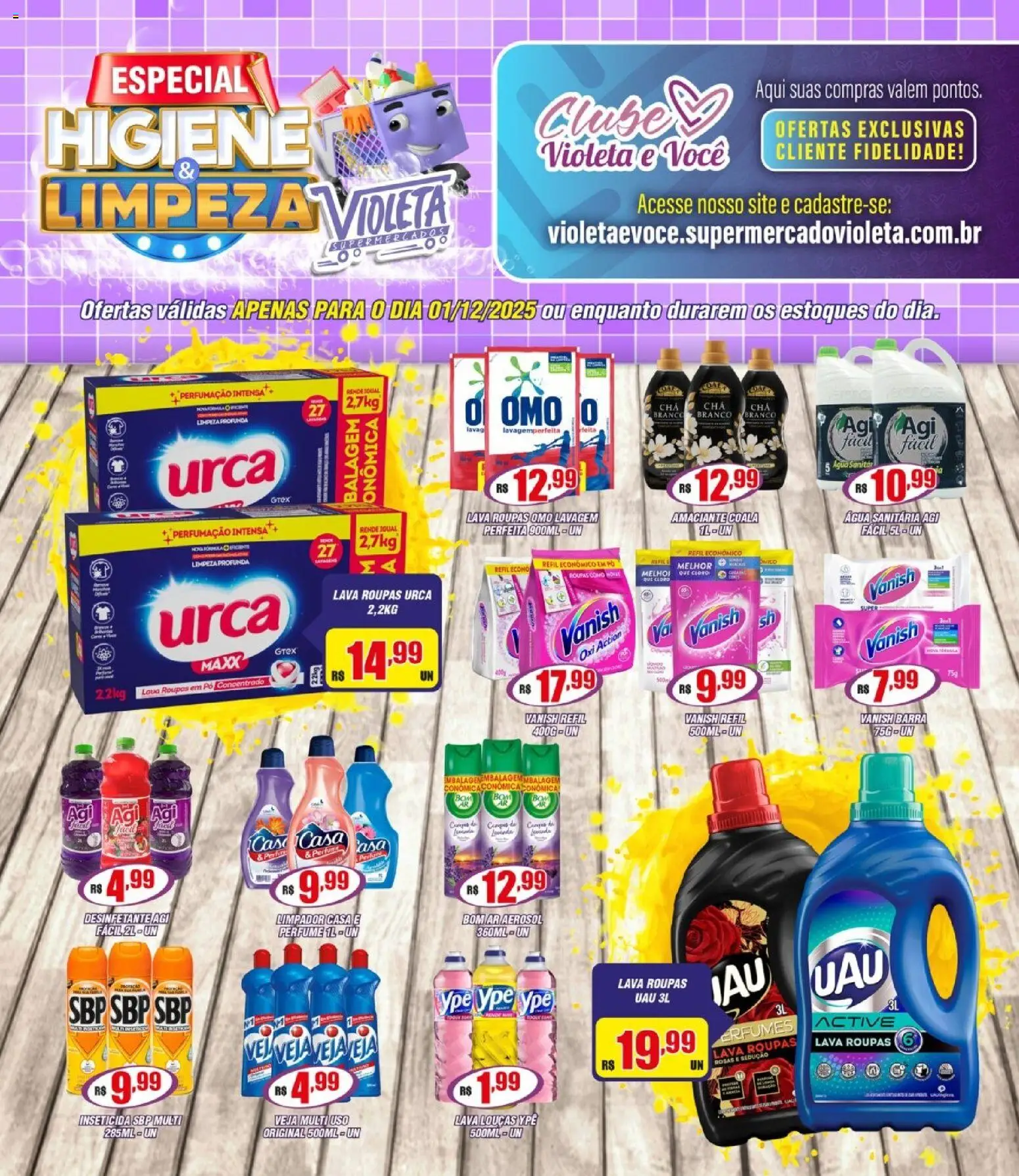 Pré-Visualização do folheto "Ofertas da semana" da loja Violeta Supermercados válido a partir de 01/12/2025