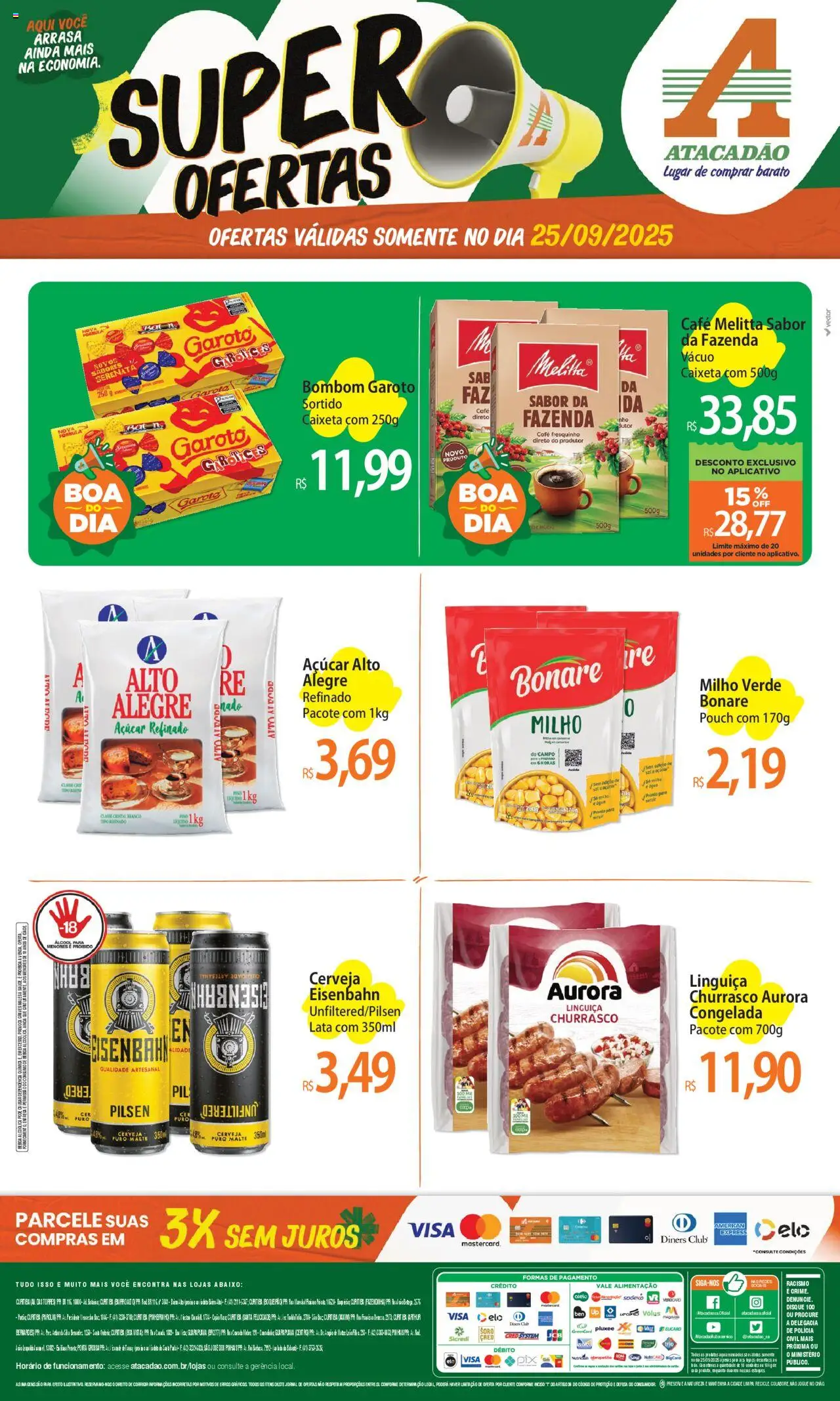 Atacadão folheto "Ofertas - PR" válido a partir de 25/09/2025 - número de página 1