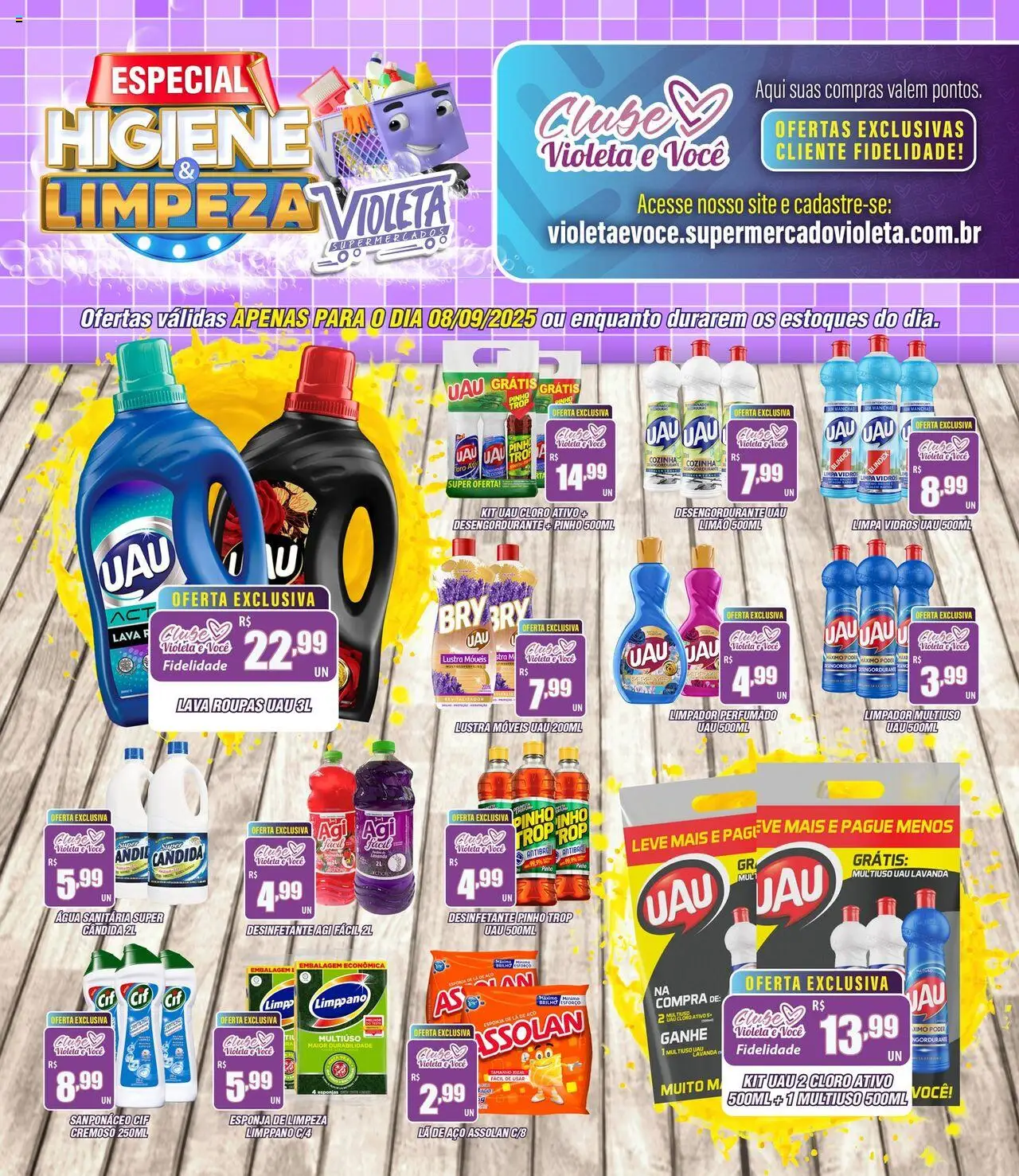 Violeta Supermercados folheto "Ofertas da semana" válido a partir de 08/09/2025 - número de página 1
