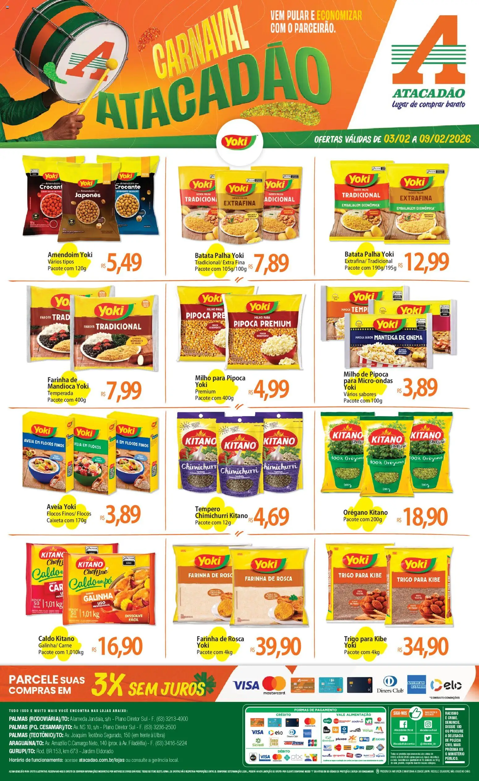 Pré-Visualização do folheto "Ofertas - TO" da loja Atacadão válido a partir de 03/02/2026