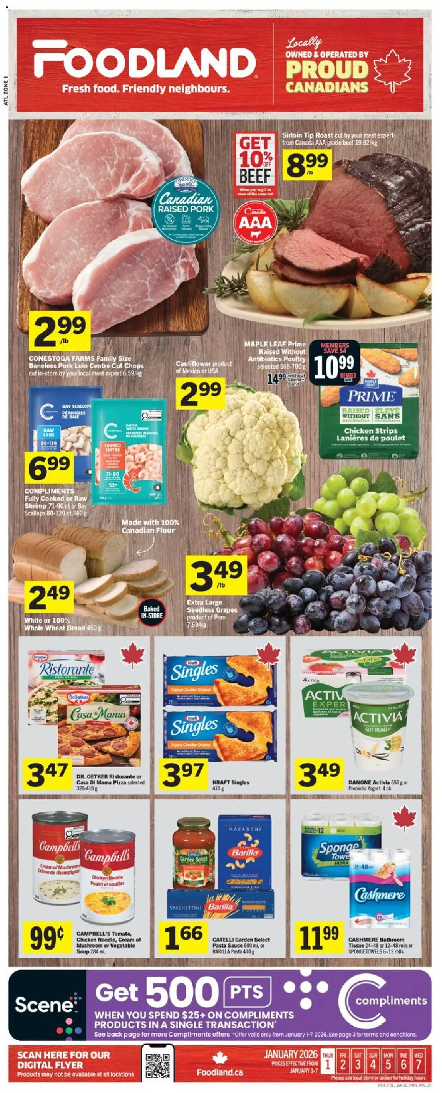 Preview of leaflet Weekly Flyer - NS from shop Foodland is valid from Jan 01, 2026