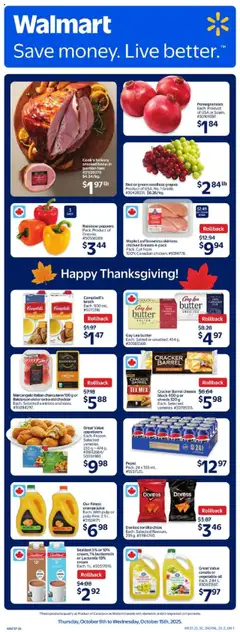 Preview of leaflet Weekly Flyer from shop Walmart is valid from Oct 09, 2025
