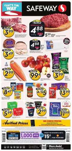Preview of leaflet Weekly flyer / circulaire from shop Safeway is valid from Oct 16, 2025