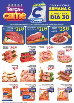 Pré-Visualização do folheto "Ofertas Terça da Carne" da loja Comper válido a partir de 04/11/2025