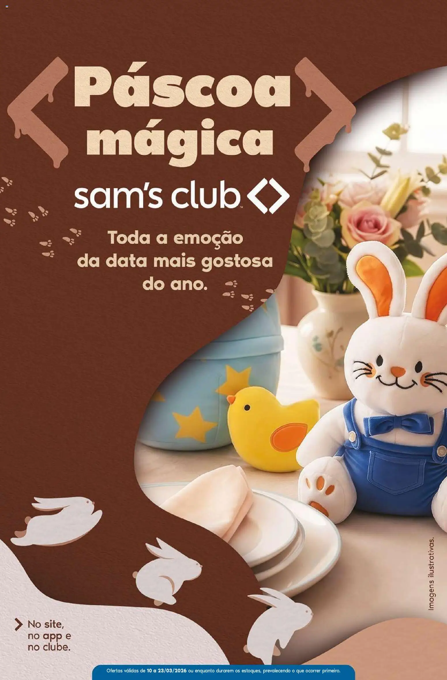 Pré-Visualização do folheto "Sam's Club ofertas Páscoa" da loja Sam's Club válido a partir de 10/03/2026