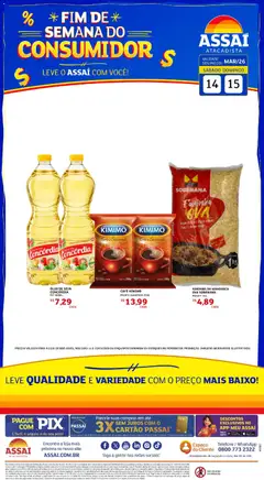 Pré-Visualização do folheto "Assaí Atacadista ofertas - RR" da loja Assaí Atacadista válido a partir de 14/03/2026
