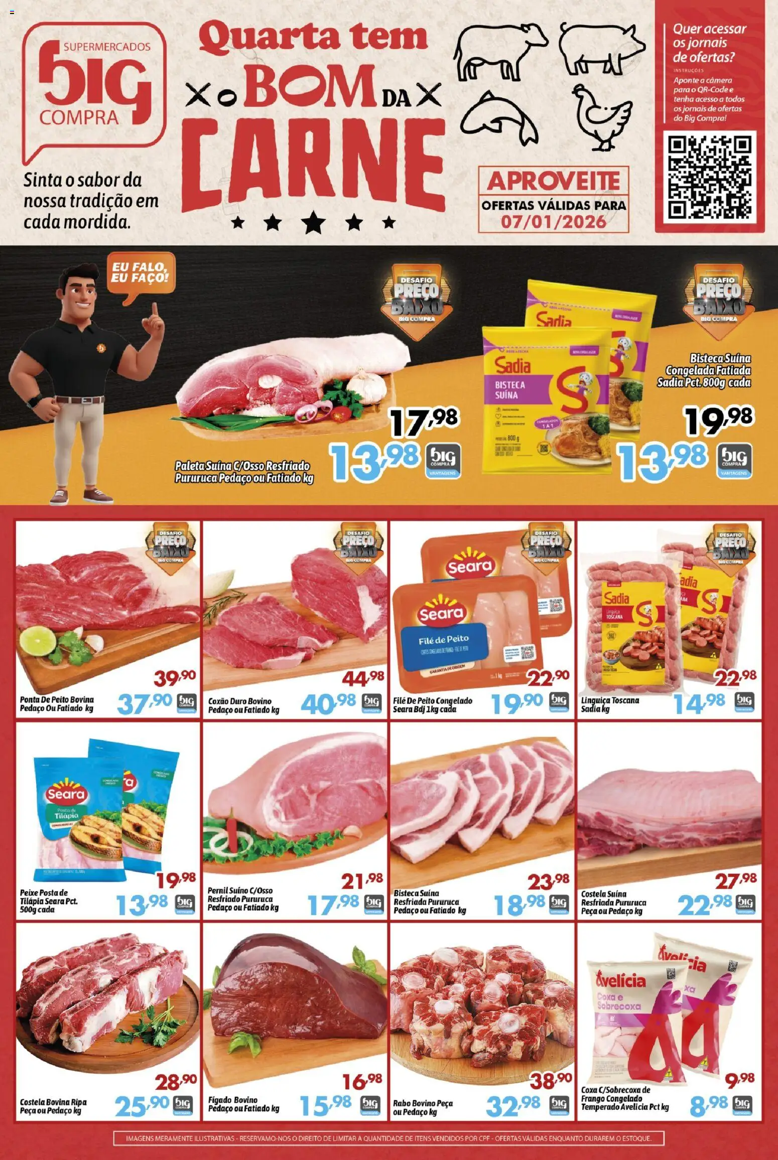 Pré-Visualização do folheto "Ofertas da semana" da loja Big Compra válido a partir de 07/01/2026