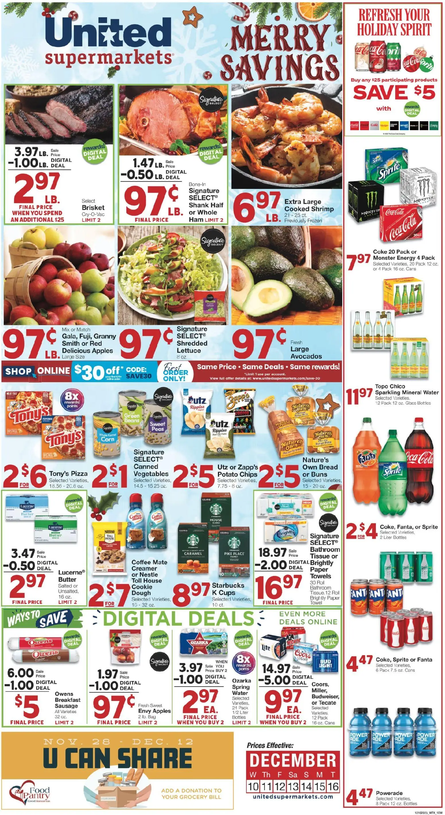 Ad Preview of United Supermarkets Weekly Ad from 12/09/2025