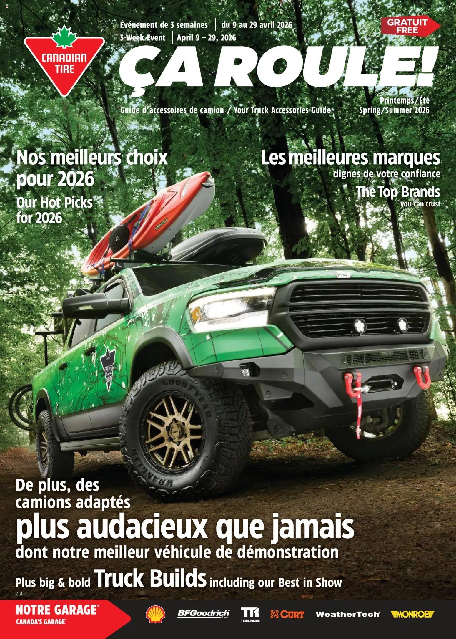 Preview of leaflet Canadian Tire - Ça Roule! from shop Canadian Tire is valid from Apr 09, 2026